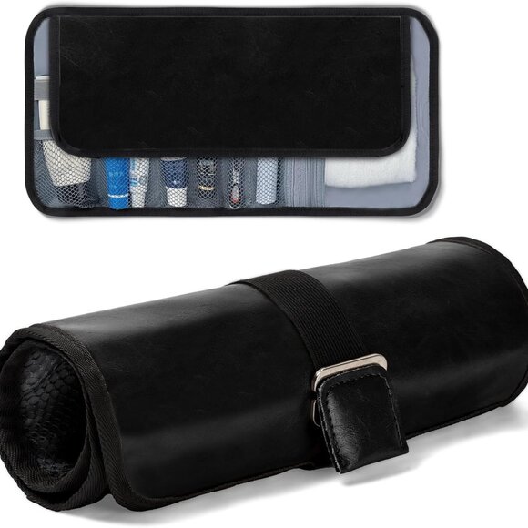 NWT Hanging Travel Toiletry Bag  Black or Brown - Picture 1 of 9